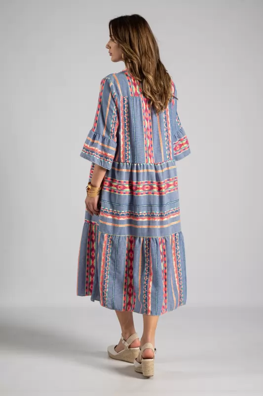 Φόρεμα Boho Κέντημα