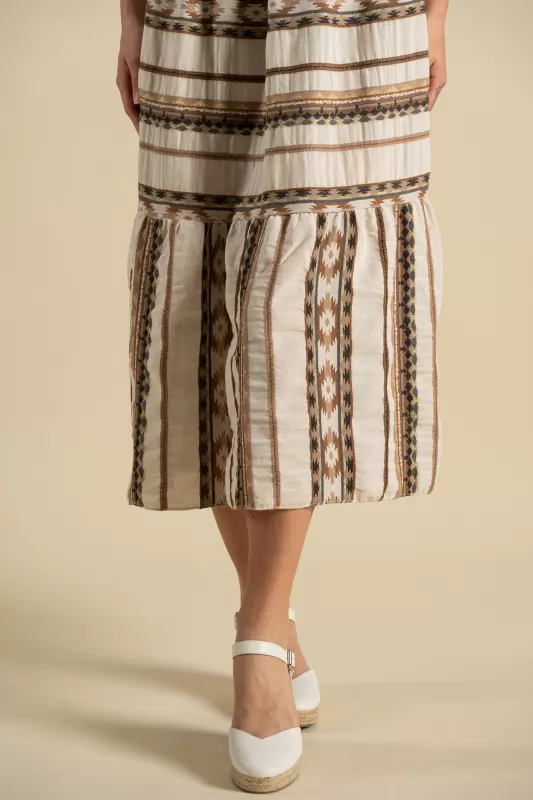 Φόρεμα Boho Κέντημα