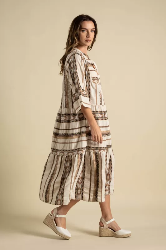 Φόρεμα Boho Κέντημα