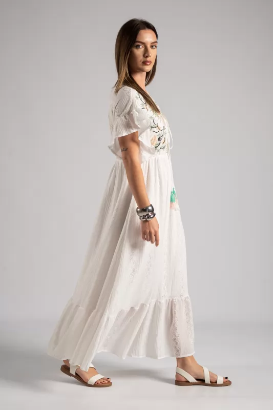 Φόρεμα Broderie Midi