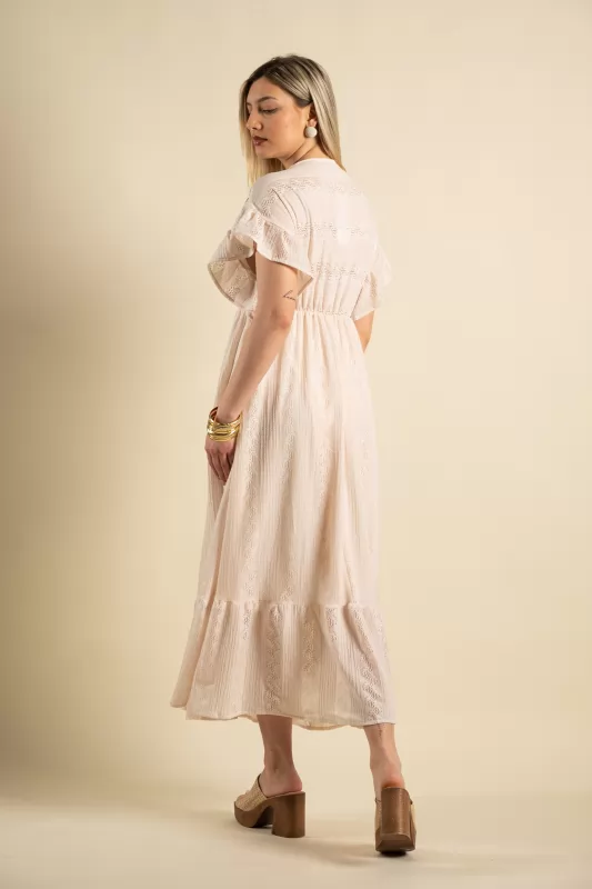 Φόρεμα Broderie Midi