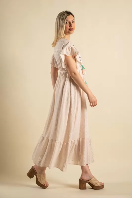 Φόρεμα Broderie Midi