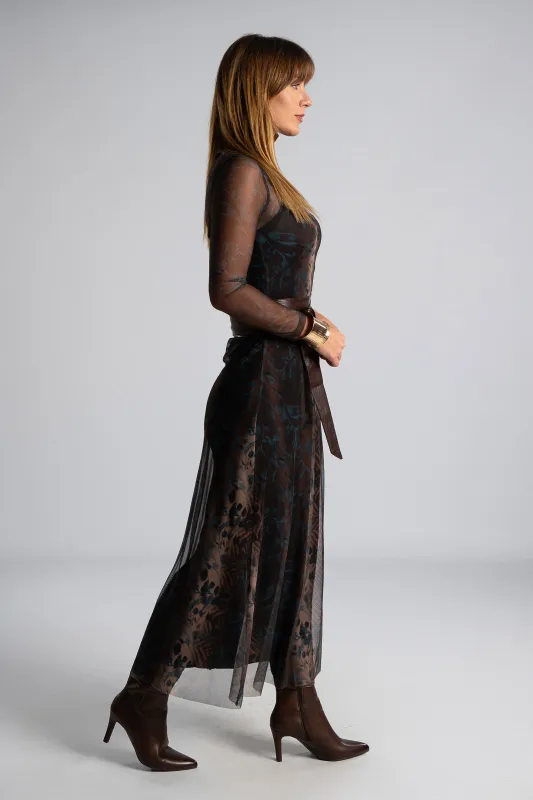 Dress C-throu Maxi Floral 