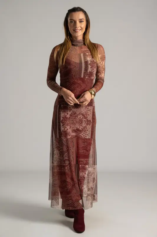 Φόρεμα C-throu Maxi Paisley