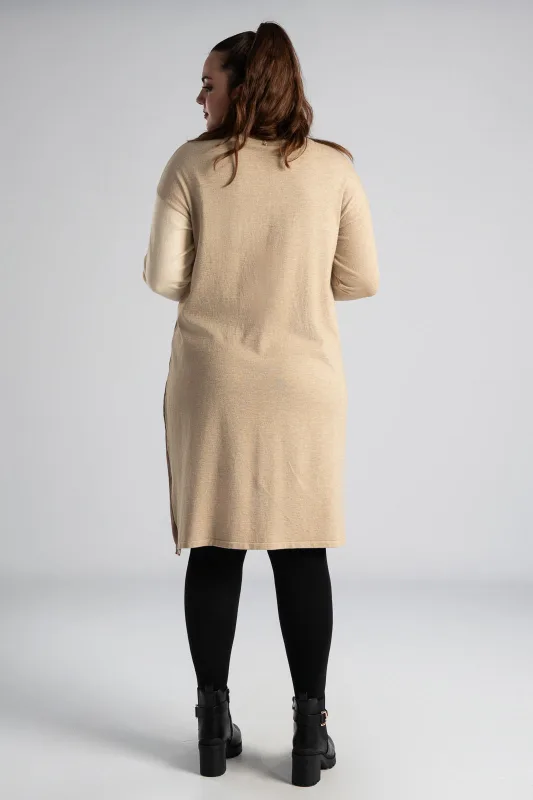 Color Blocking Midi Dress 