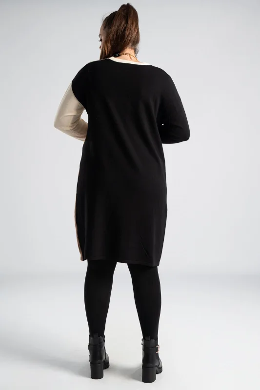 Color Blocking Midi Dress 