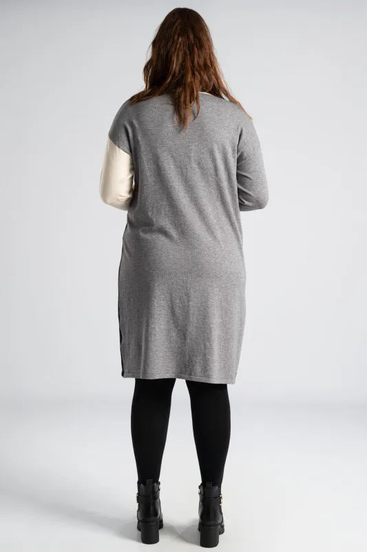 Color Blocking Midi Dress 