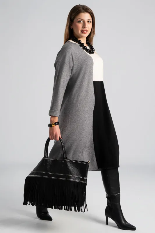 Color Blocking Midi Dress 