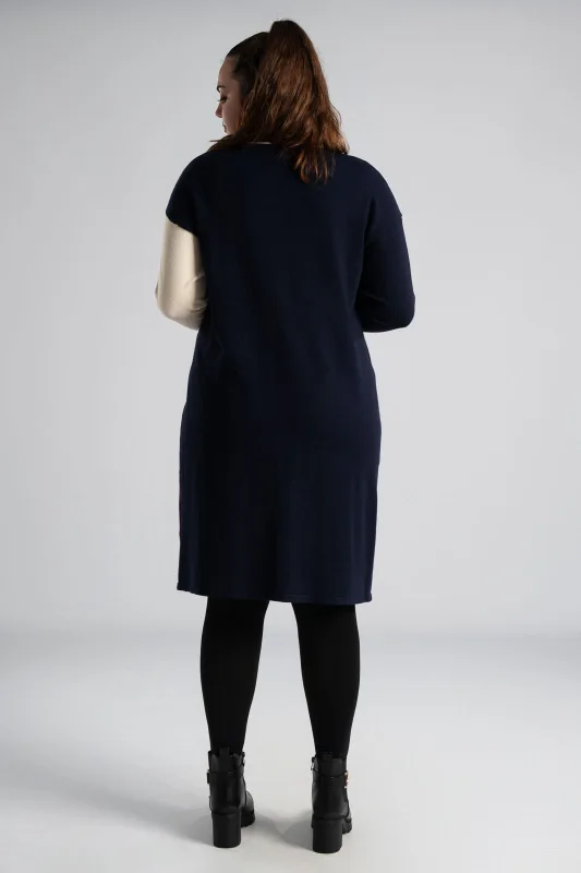 Color Blocking Midi Dress 