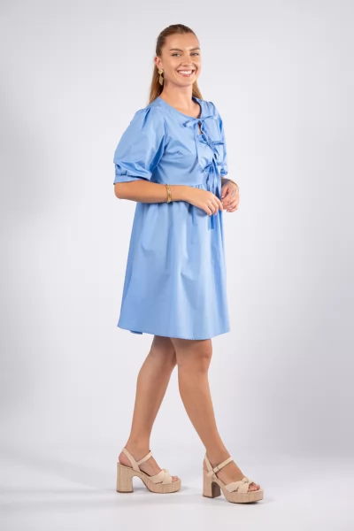 Dress Cotton Light Blue