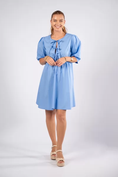 Dress Cotton Light Blue