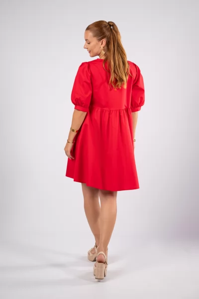 Dress Cotton Red