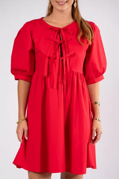 Dress Cotton Red
