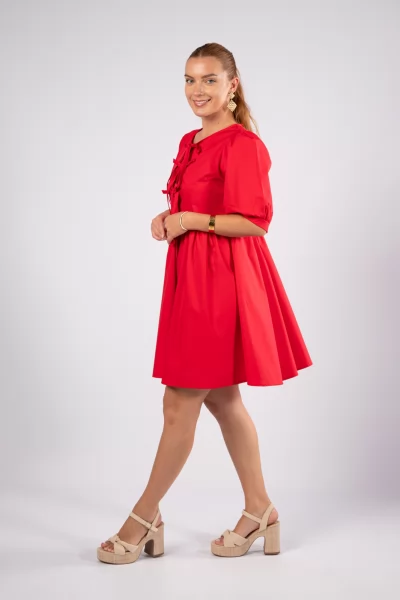 Dress Cotton Red