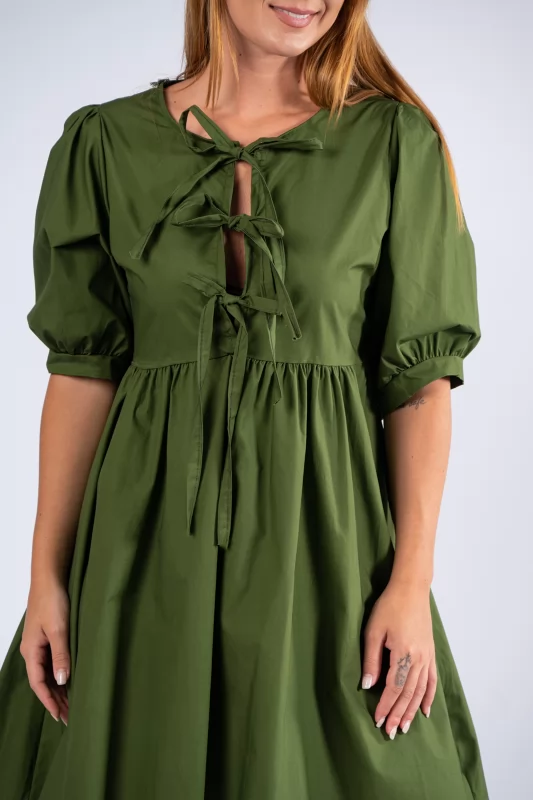 Dress Cotton Khaki