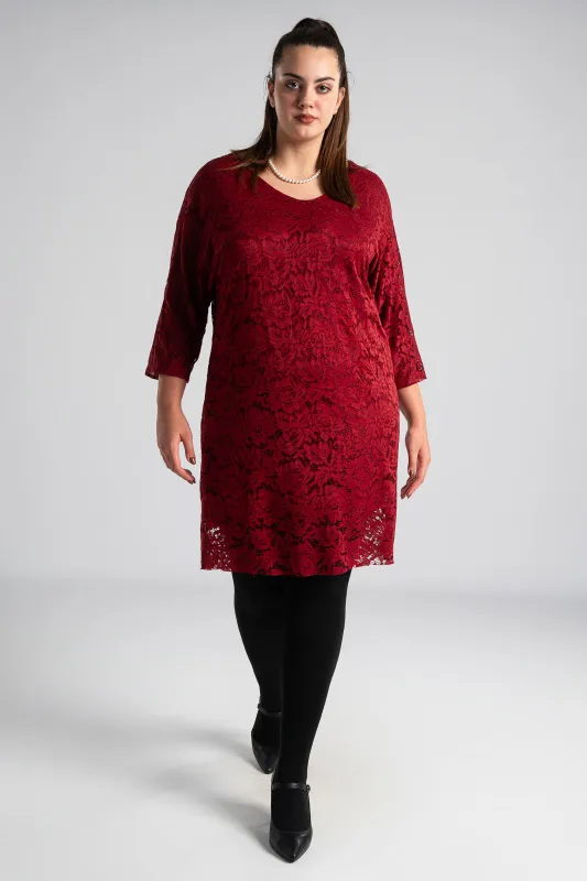 Φόρεμα Δαντέλα Φιόγκος Πλάτη