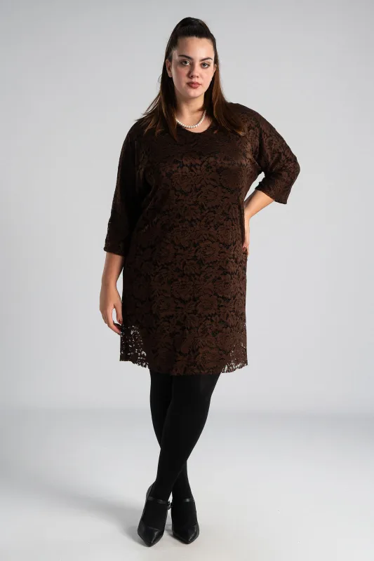 Φόρεμα Δαντέλα Φιόγκος Πλάτη