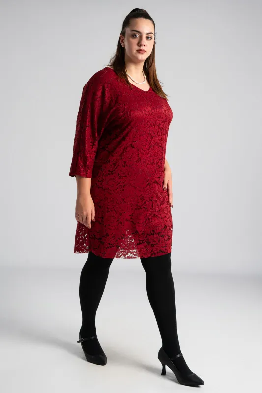 Φόρεμα Δαντέλα Φιόγκος Πλάτη