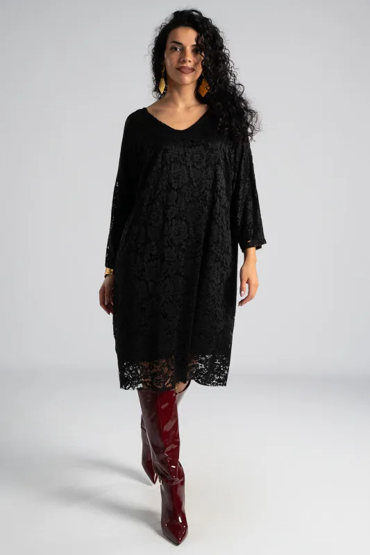 Φόρεμα Δαντέλα Φιόγκος Πλάτη