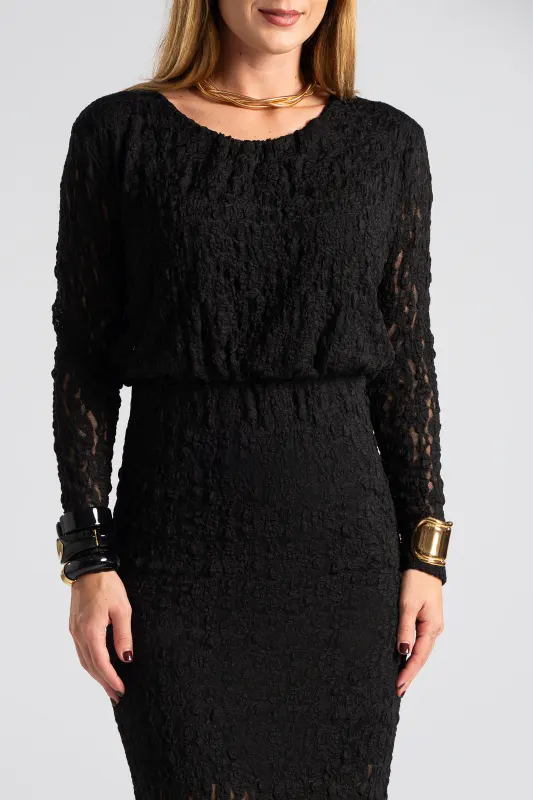 Φόρεμα Δαντέλα Λάστιχο Μέση