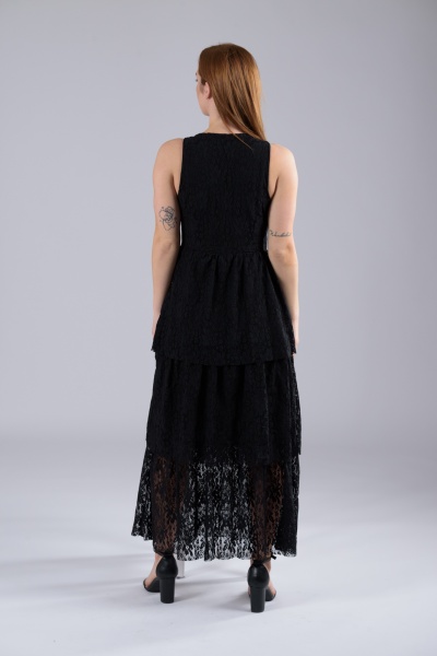 Φόρεμα Δαντέλα Layers Μαύρο