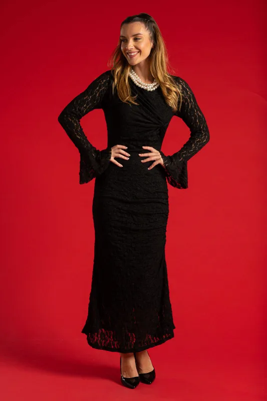 Dress Lace Sleeves Bell 