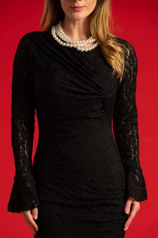 Dress Lace Sleeves Bell 