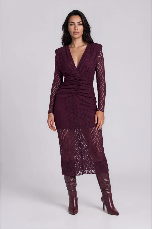 Dress Lace With Ruffles