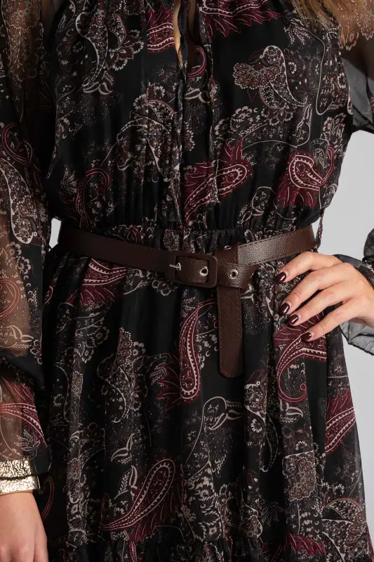 Dress Transparency Paisley