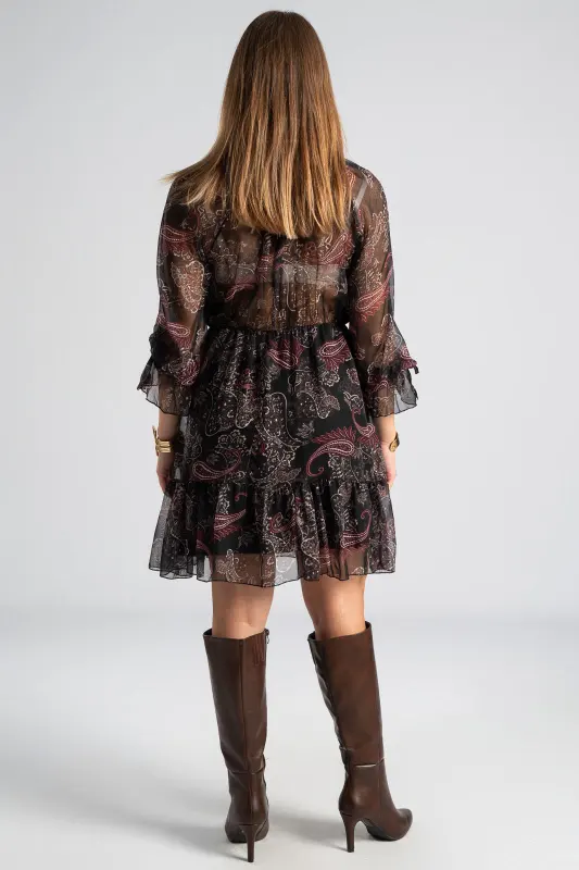 Dress Transparency Paisley