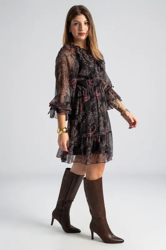 Dress Transparency Paisley