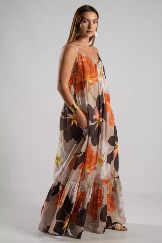 Dress Embridered Maxi 