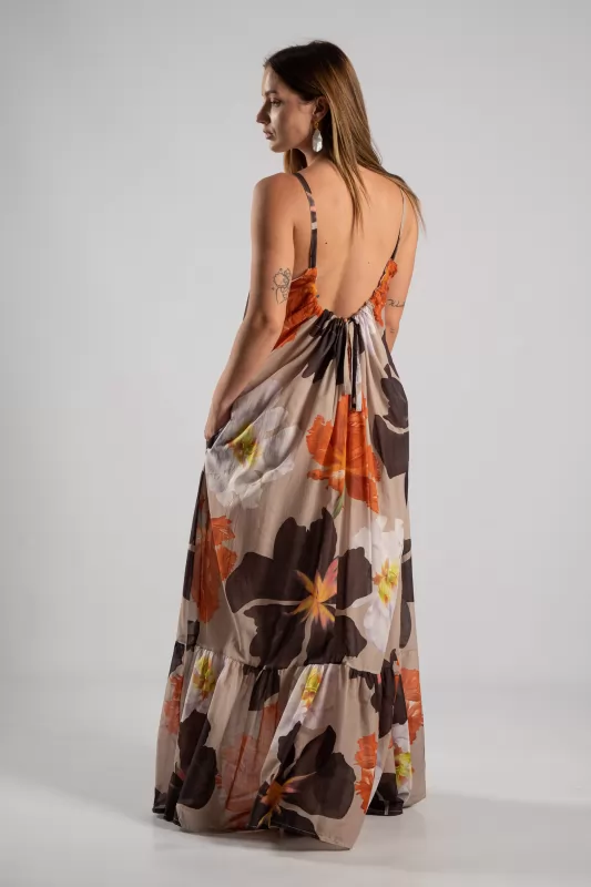 Dress Embridered Maxi 