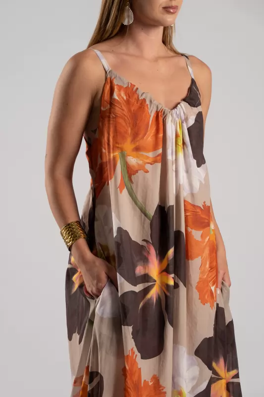 Dress Embridered Maxi 