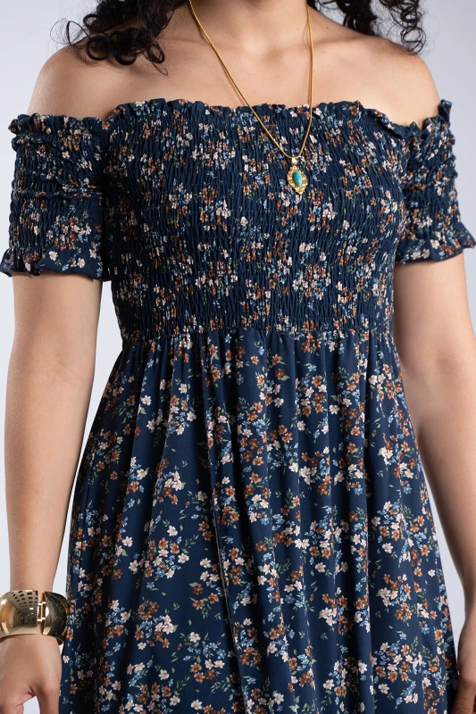 Φόρεμα Φάκελος Floral Σφηκοφωλιά