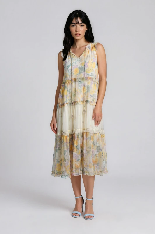 Eliza Sleeveless Floral Dress 