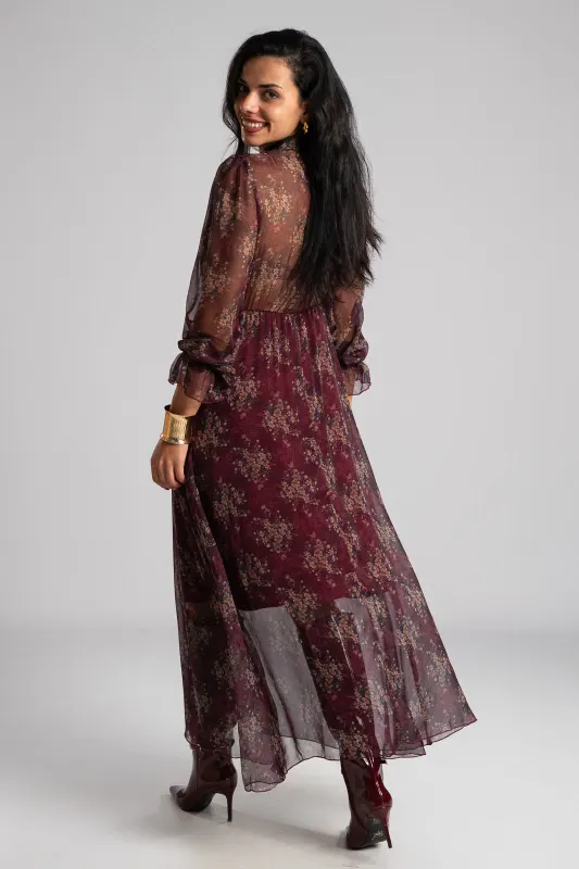 Dress Floral Transparency Garden