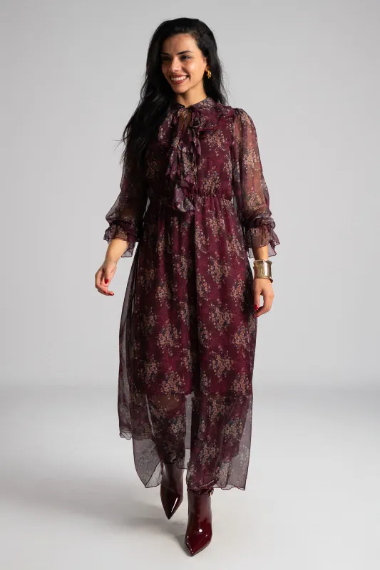 Φόρεμα Floral Διαφάνεια Garden