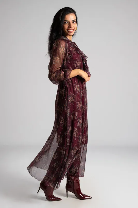 Dress Floral Transparency Garden