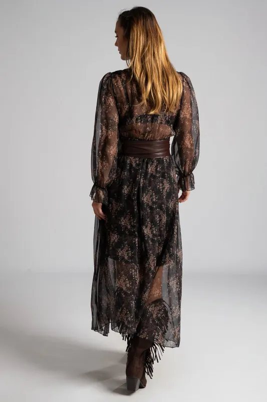 Dress Floral Transparency Garden