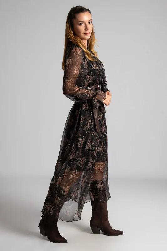 Dress Floral Transparency Garden