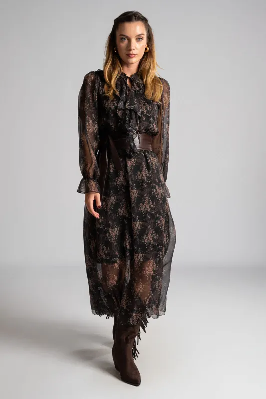 Φόρεμα Floral Διαφάνεια Garden