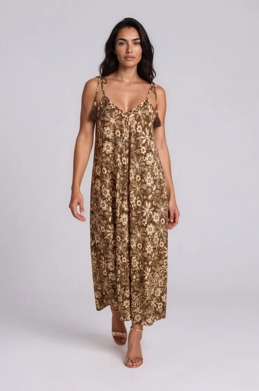 Dress Floral with Straps