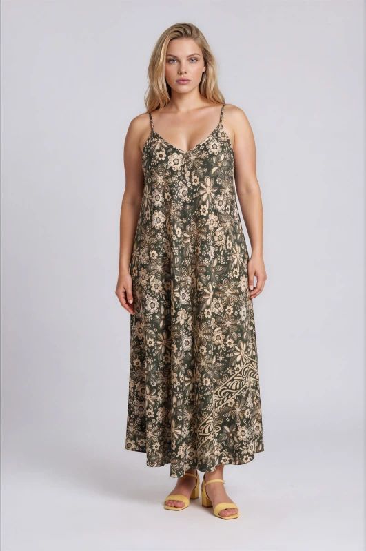 Dress Floral with Straps