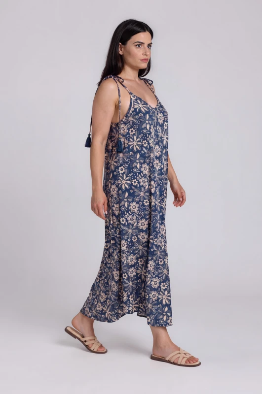 Φόρεμα Floral με Τιράντες