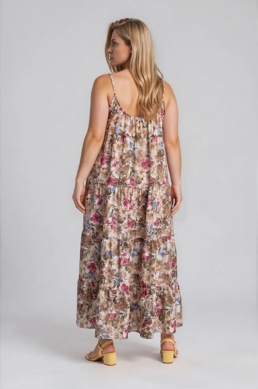 Dress Floral Strapless 