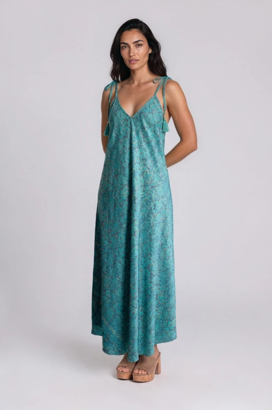 Dress Floral with Gold Details