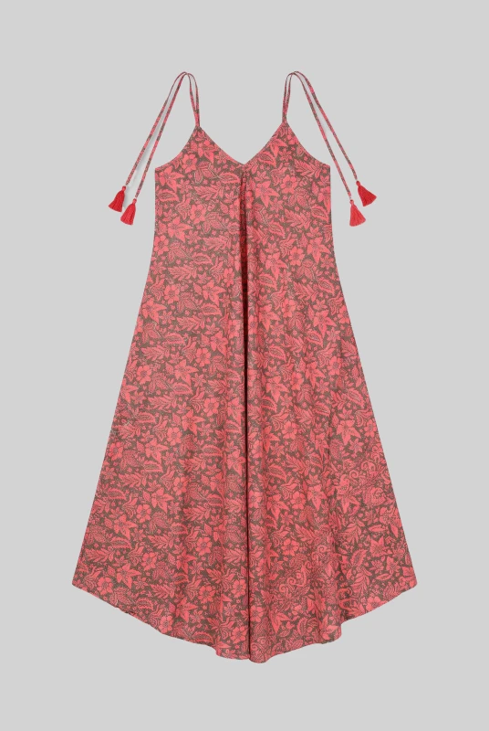 Φόρεμα Floral Χρυσές Λεπτομέρειες