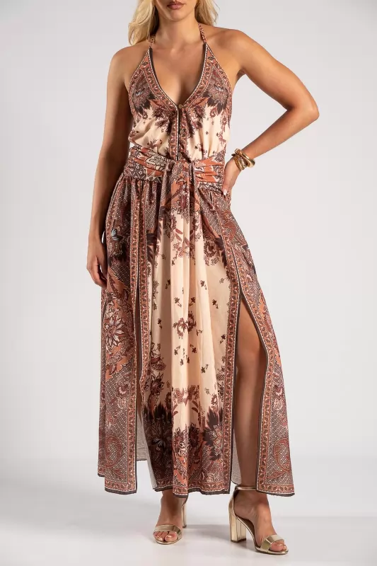 Φόρεμα Halter Boho Breeze