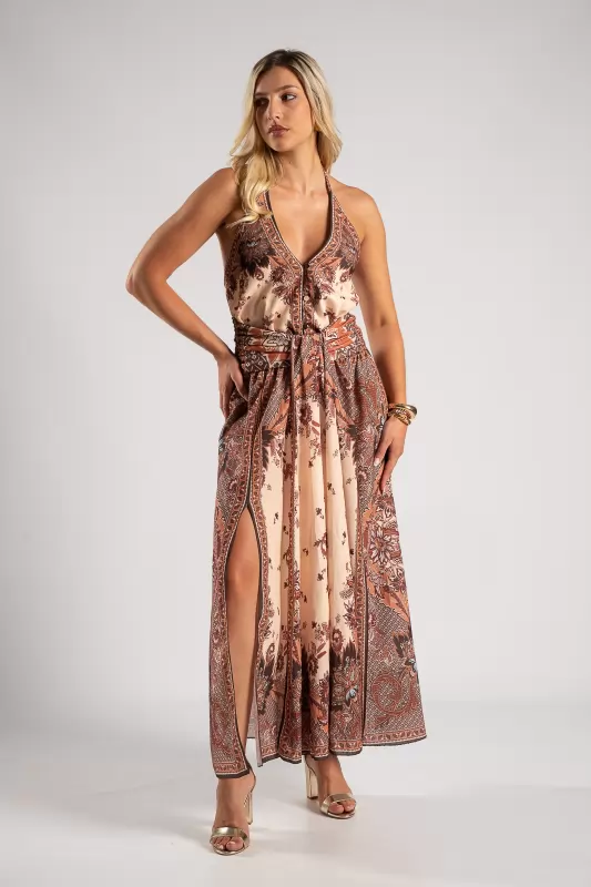 Φόρεμα Halter Boho Breeze